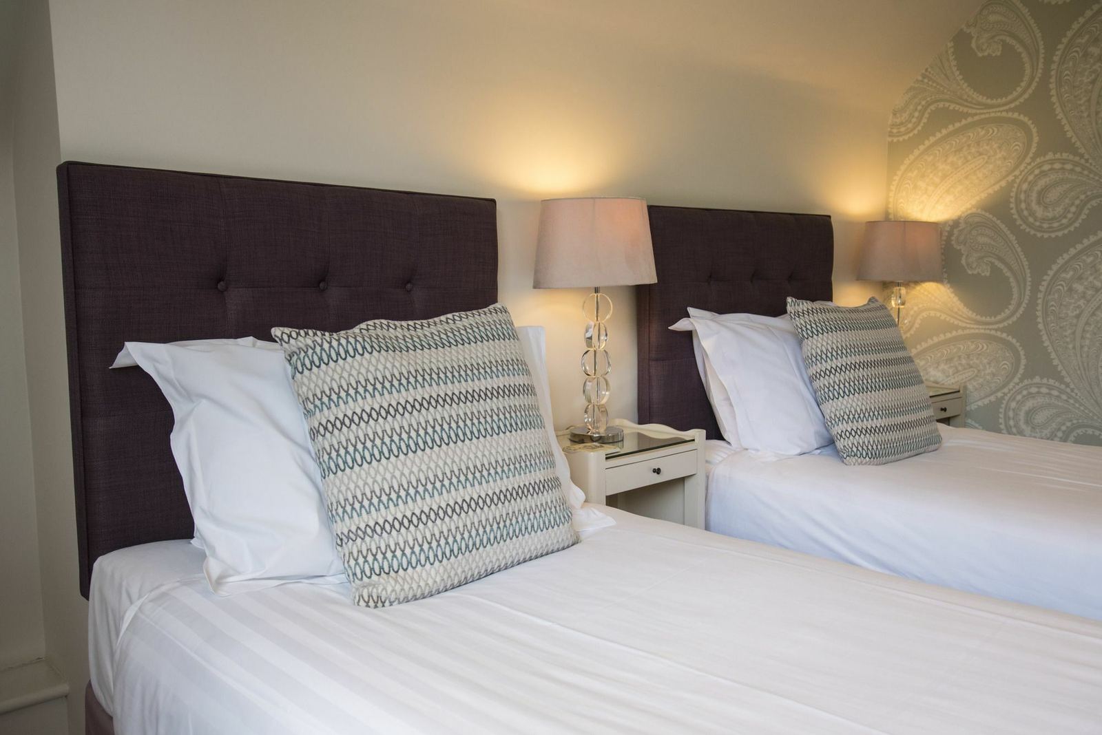 Twin bedroom at Rosemount Guest House with two single beds